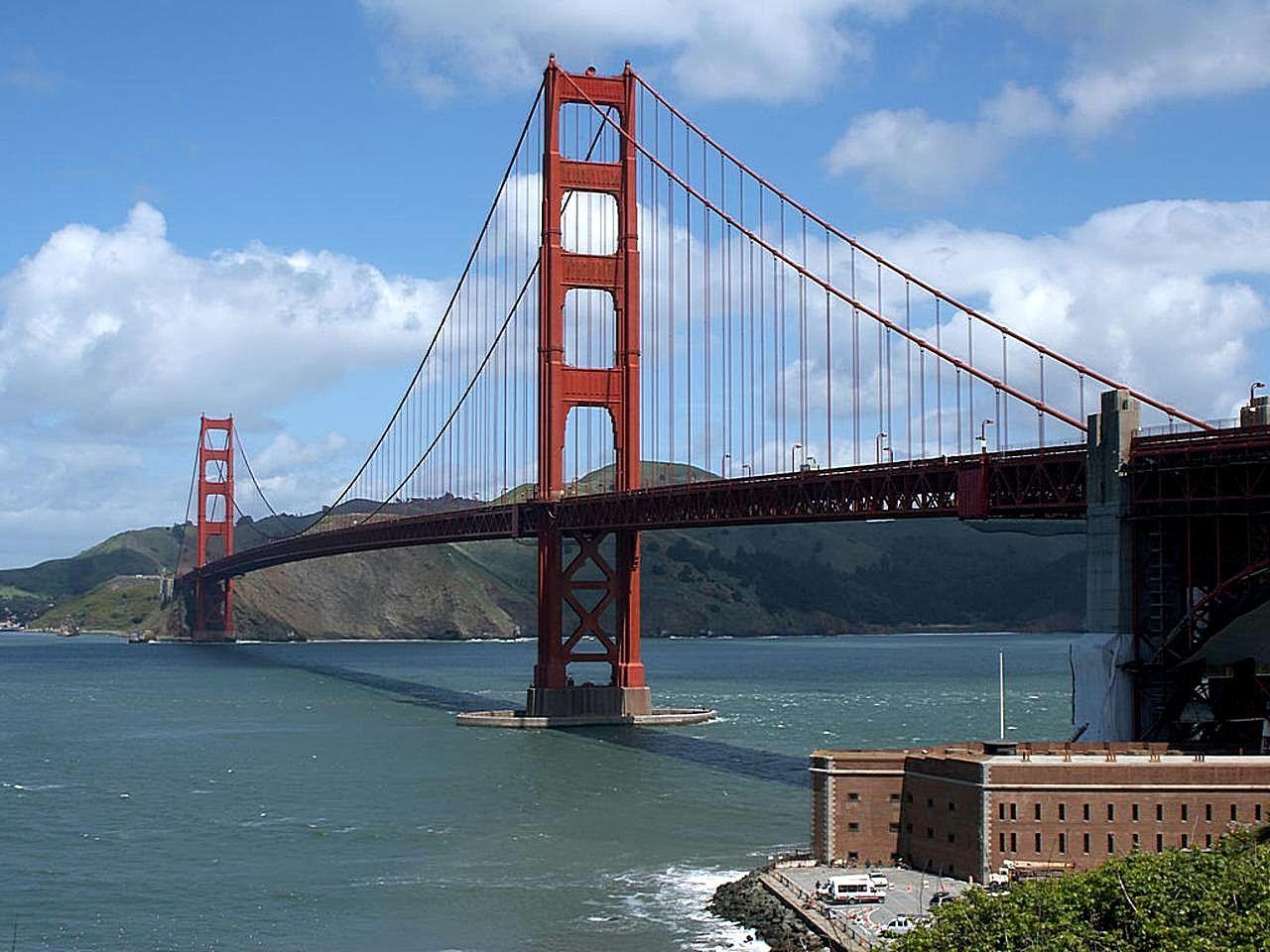 golden gate bridge and fort point in san francisco