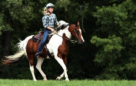 Girl riding