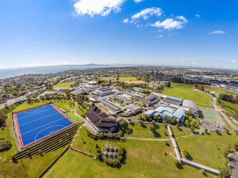 Aerial photo Rangitoto College klein